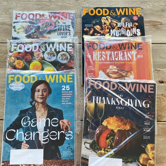 Lot of 6 Magazine FOOD and Wine March April May July September October November - Picture 1 of 13